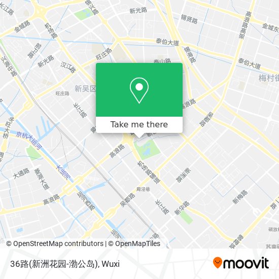 36路(新洲花园-渤公岛) map