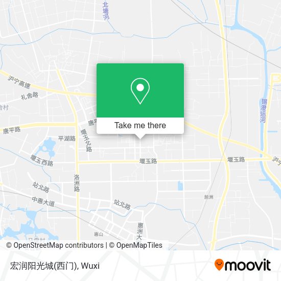 宏润阳光城(西门) map