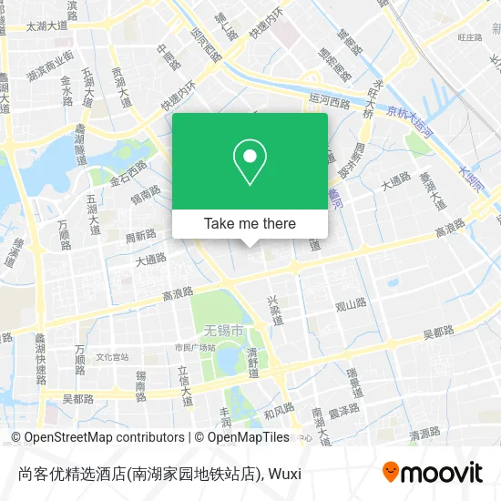 尚客优精选酒店(南湖家园地铁站店) map