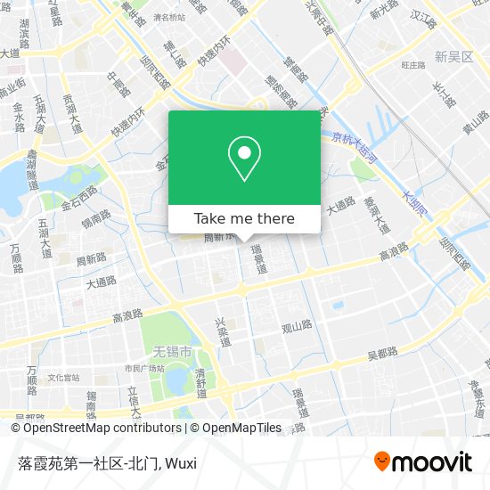 落霞苑第一社区-北门 map