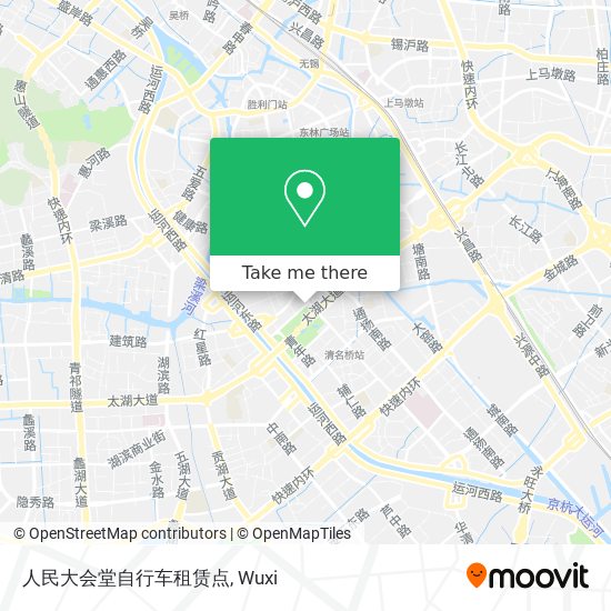 人民大会堂自行车租赁点 map