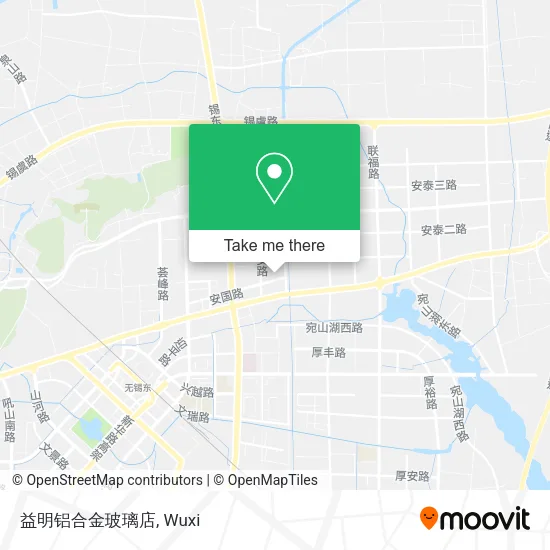 益明铝合金玻璃店 map