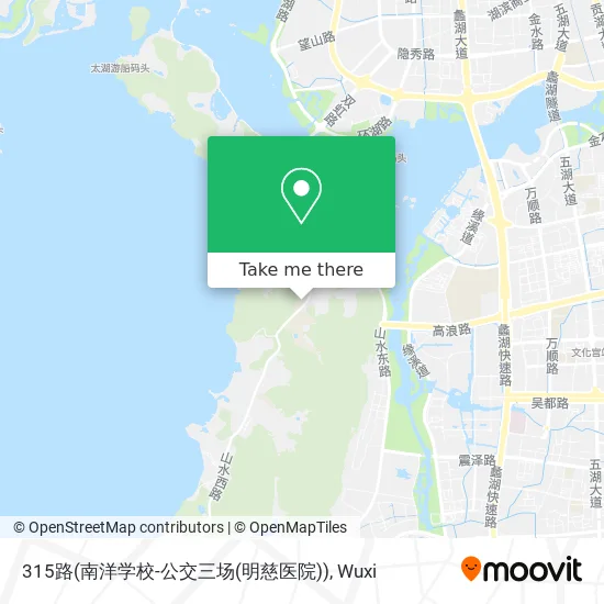 315路(南洋学校-公交三场(明慈医院)) map