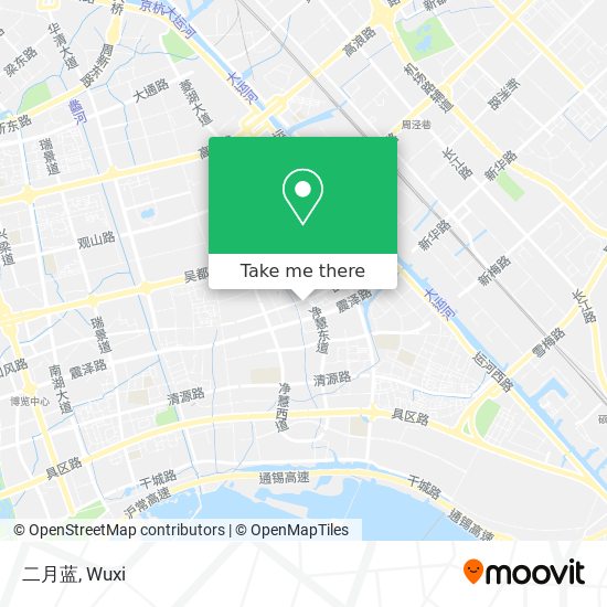 二月蓝 map