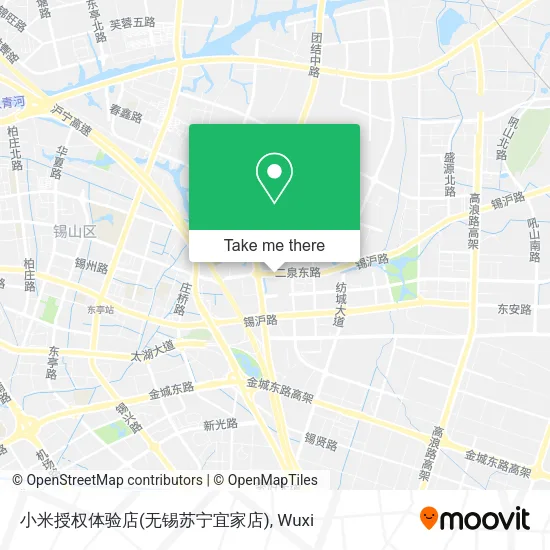 小米授权体验店(无锡苏宁宜家店) map