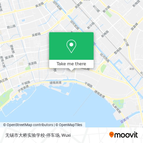 无锡市大桥实验学校-停车场 map