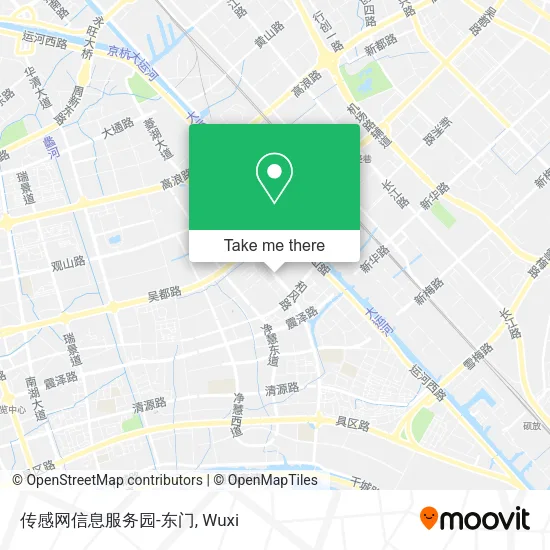 传感网信息服务园-东门 map