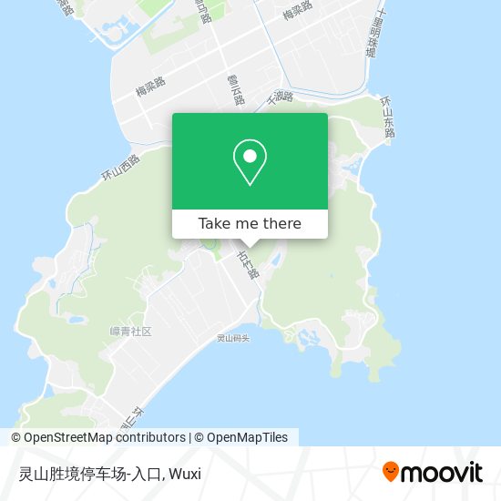 灵山胜境停车场-入口 map