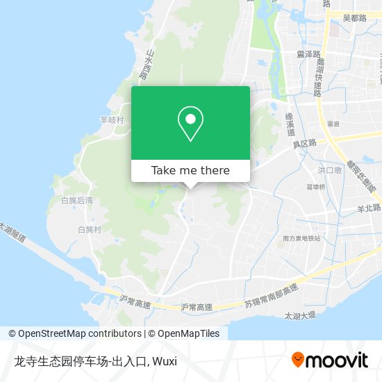 龙寺生态园停车场-出入口 map