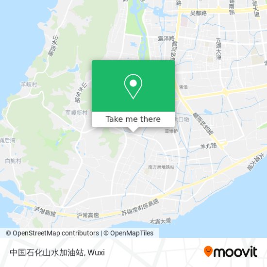 中国石化山水加油站 map