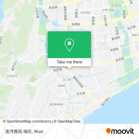 溪湾雅苑-南区 map