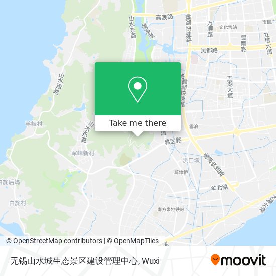 无锡山水城生态景区建设管理中心 map