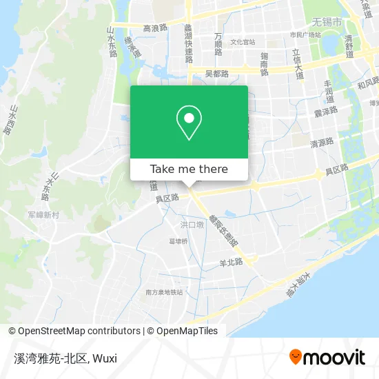 溪湾雅苑-北区 map