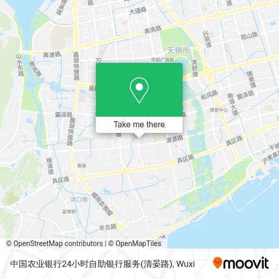中国农业银行24小时自助银行服务(清晏路) map