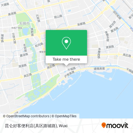昆仑好客便利店(具区路辅路) map