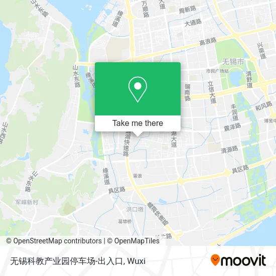 无锡科教产业园停车场-出入口 map