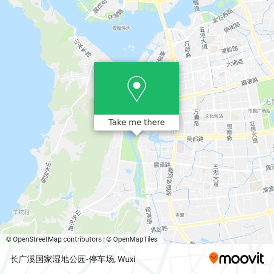 长广溪国家湿地公园-停车场 map
