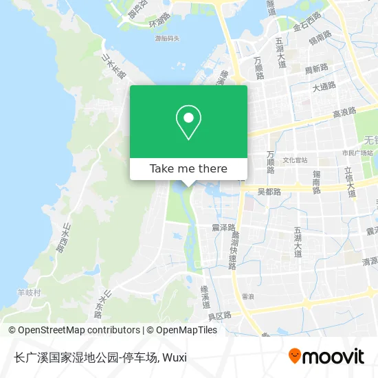 长广溪国家湿地公园-停车场 map