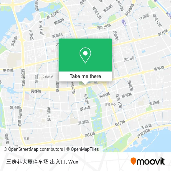 三房巷大厦停车场-出入口 map