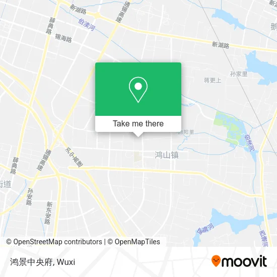 鸿景中央府 map