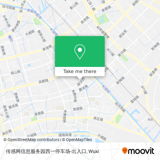 传感网信息服务园西一停车场-出入口 map