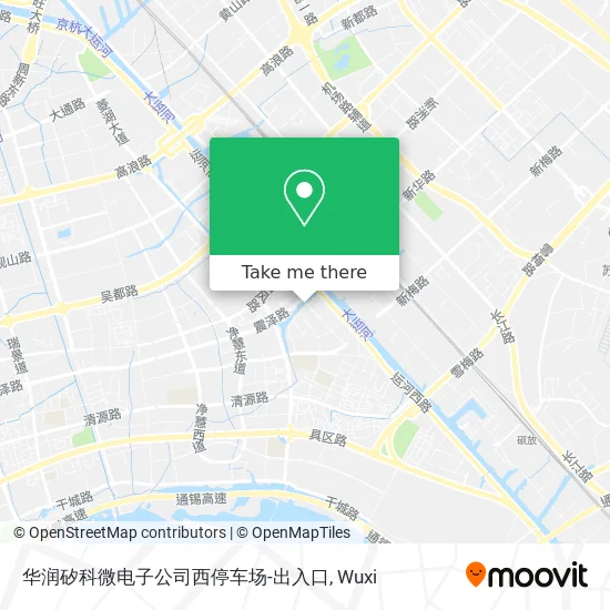 华润矽科微电子公司西停车场-出入口 map