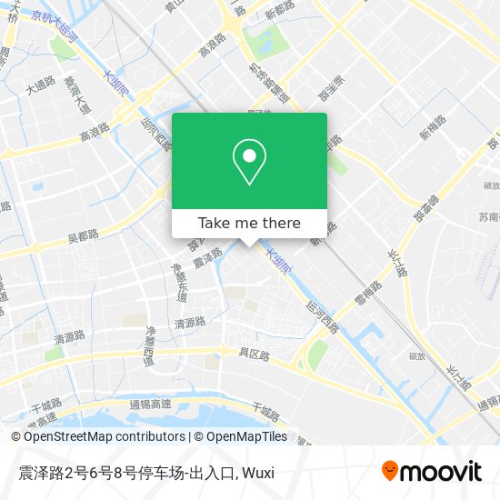 震泽路2号6号8号停车场-出入口 map