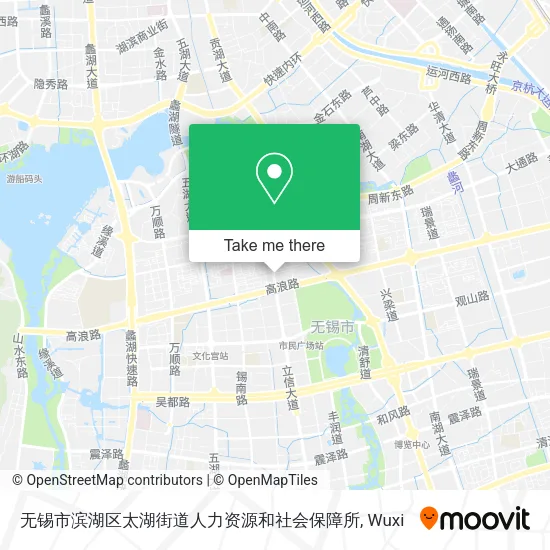 无锡市滨湖区太湖街道人力资源和社会保障所 map