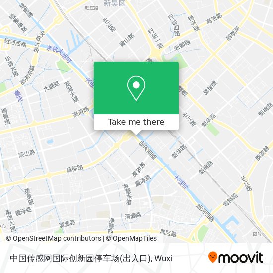 中国传感网国际创新园停车场(出入口) map