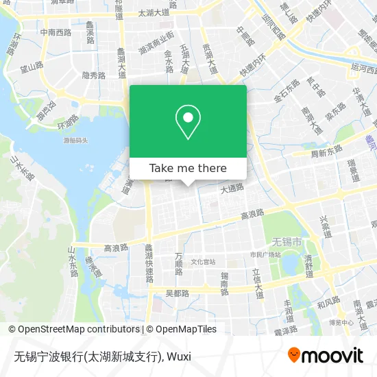 无锡宁波银行(太湖新城支行) map