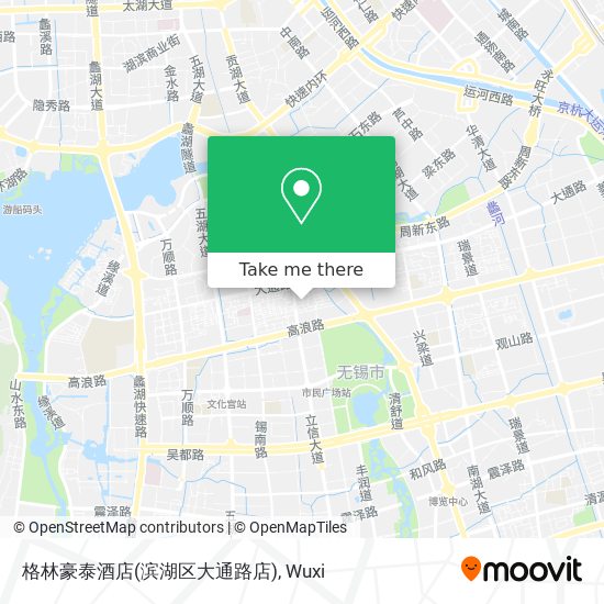 格林豪泰酒店(滨湖区大通路店) map