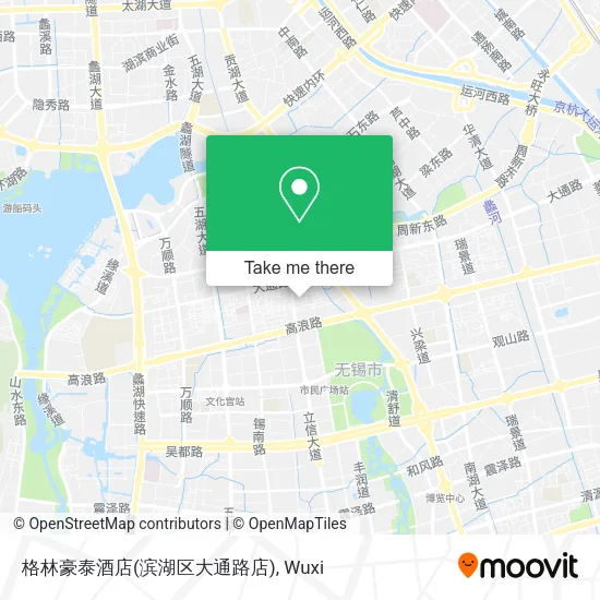 格林豪泰酒店(滨湖区大通路店) map