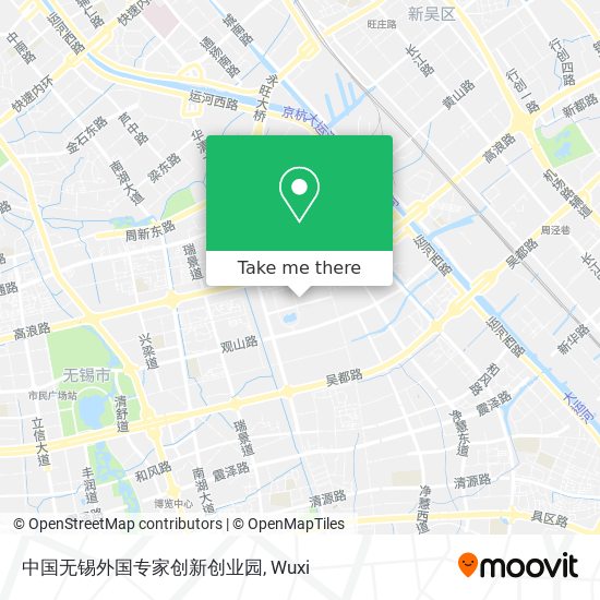 中国无锡外国专家创新创业园 map