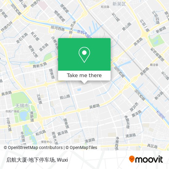 启航大厦-地下停车场 map