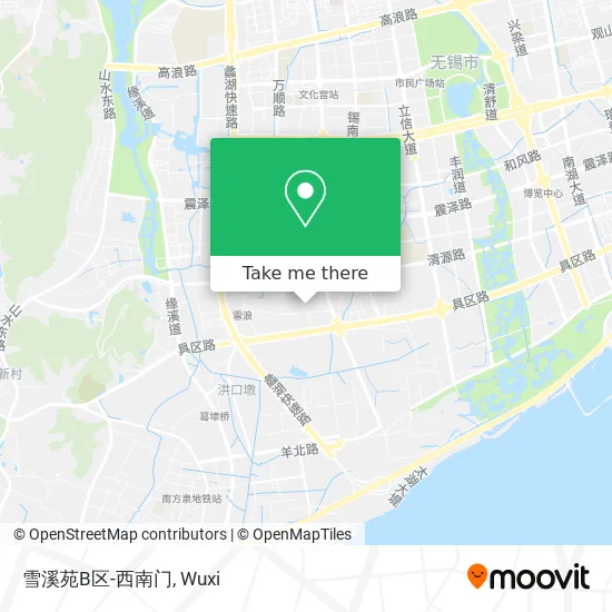 雪溪苑B区-西南门 map