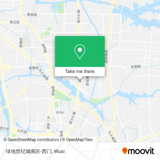 绿地世纪城南区-西门 map