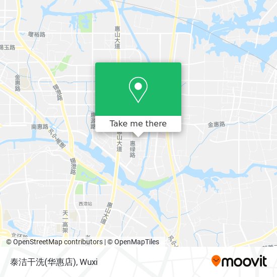 泰洁干洗(华惠店) map