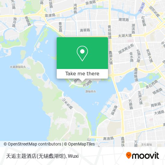 天逅主题酒店(无锡蠡湖馆) map