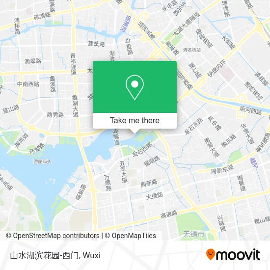 山水湖滨花园-西门 map