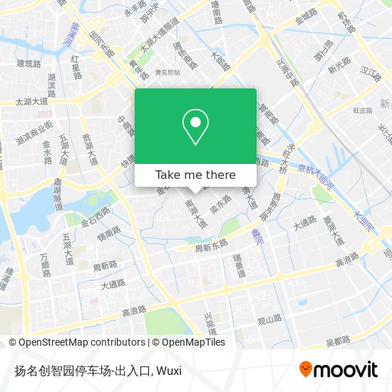 扬名创智园停车场-出入口 map