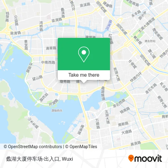 蠡湖大厦停车场-出入口 map