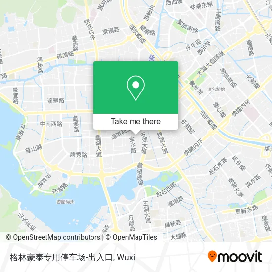格林豪泰专用停车场-出入口 map