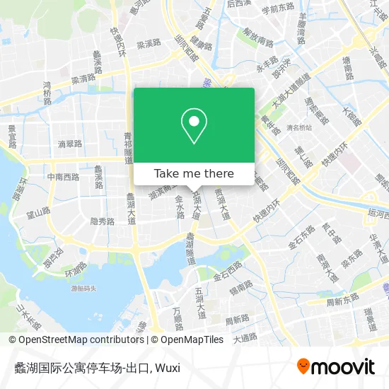 蠡湖国际公寓停车场-出口 map