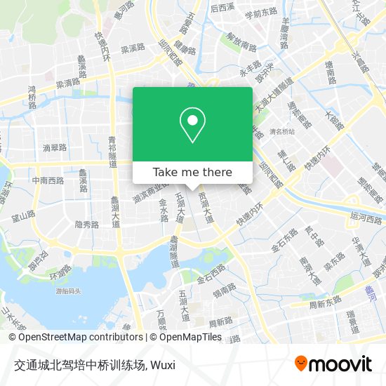 交通城北驾培中桥训练场 map