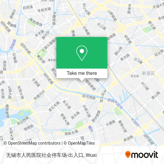 无锡市人民医院社会停车场-出入口 map