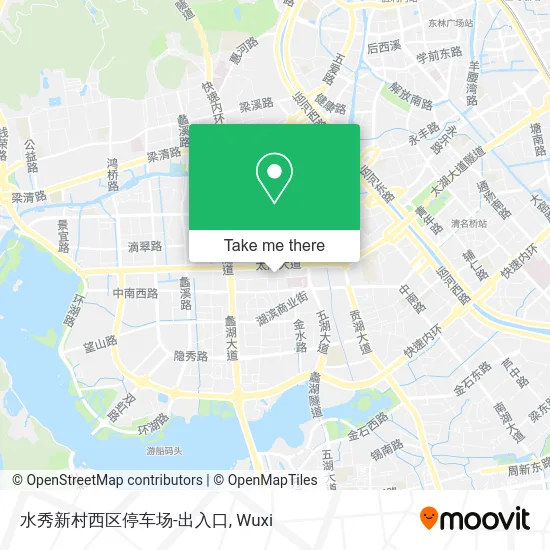 水秀新村西区停车场-出入口 map
