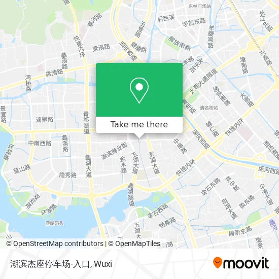 湖滨杰座停车场-入口 map