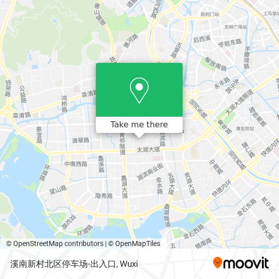 溪南新村北区停车场-出入口 map