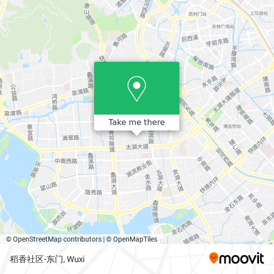 稻香社区-东门 map