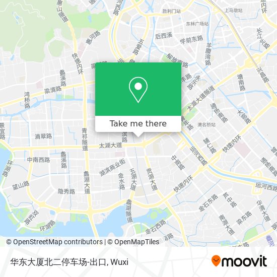 华东大厦北二停车场-出口 map